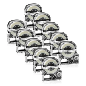 10PK Black on Clear 1/2" Label Compatible for K-Sun 212BC Epson 212BCPX PX Tape - Picture 1 of 8