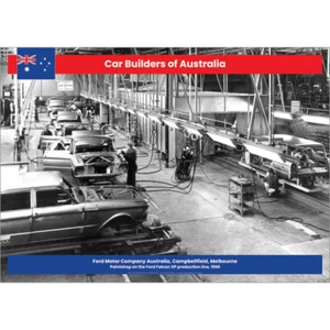 Impresión artística de Australia para constructores de automóviles - Ford Falcon XP taller de pintura 1966 - varios tamaños - Imagen 1 de 5