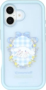 Gourmandies iPhone 16 6.1 inch Sanrio Plump Frame Case Cinnamoroll SANG-451CN - Picture 1 of 5