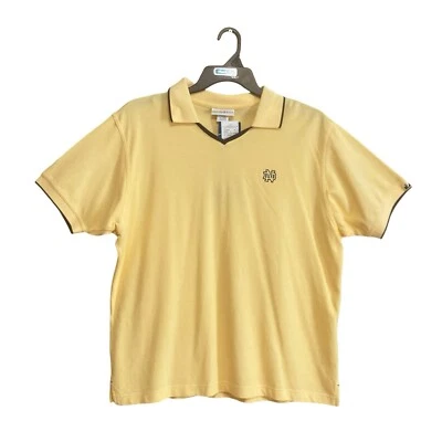 Polo Cutter And Buck University Of Notre Dame para mujer talla XL amarillo azul Foto 1 de 4