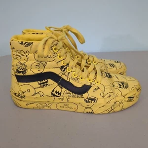 Vans X Peanuts Sk8-Hi 'Charlie Brown Maize' giallo top alto snoopy charlie marrone - Foto 1 di 5