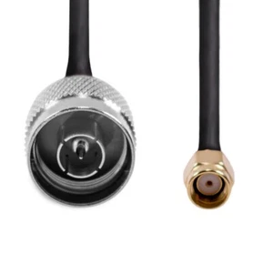 Câble d'antenne Wi-Fi 2 m MCF-240 - extérieur, faible perte, connecteur N vers connecteur RP-SMA - Photo 1/3