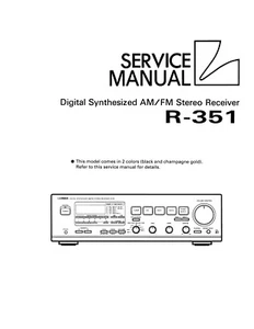 Manual de servicio instrucciones para Luxman R-351 - Imagen 1 de 1