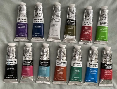Lot of 13 Winsor & Newton Winton Oil Colours  37ML Tubes Paint - Image 1 of 4
