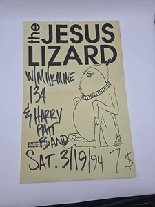 Rare Vintage THE JESUS LIZARD W/ Milkmine 1994 OHIO CONCERT POSTER - Picture 1 of 13