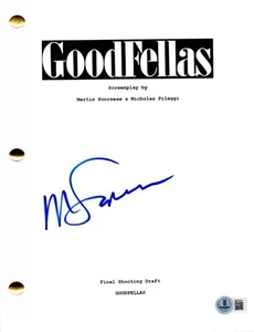 Martin Scorsese Signed Goodfellas Full Script Authentic Autograph Beckett - Picture 1 of 1