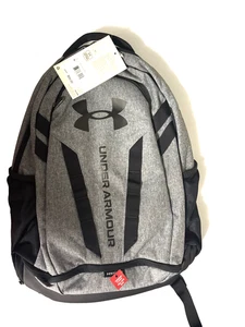 Mochila Under Armour 1361176 UNISEX Hustle 5.0, Gris/Negro NUEVA CON ETIQUETAS - Imagen 1 de 3