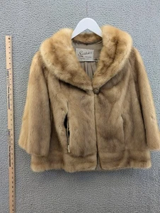 Seiden's Kansas City Vintage Collared Mink Short Coat (Needs Repair) - Picture 1 of 13