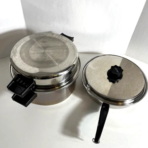 Ustensiles de cuisine artisanaux Lustre four hollandais avec insert et poêle 10 pouces avec couvercle fabriqué aux États-Unis - Photo 1/24