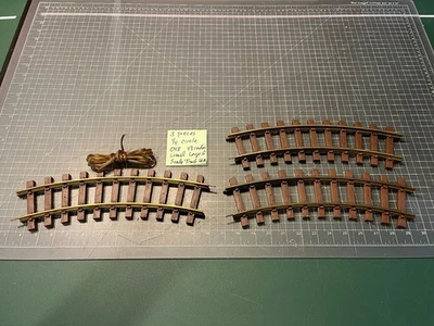Lionel Train Большой Масштаб G 3 Изогнутые ЛАТУННЫЕ Трековые Части 1/4 Круг 8-82003 ЛОТ A - Изображение 1 из 4