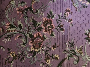 Cranston Print Works the Cloth Company EE. UU. lavanda púrpura rosa flores 3,5 yardas - Imagen 1 de 7