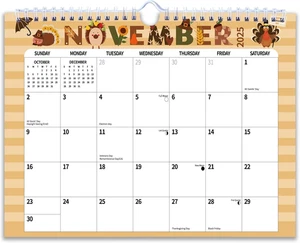 2026 Wall Calendar, Hanging Spiral Calendar Calendar Wall Paper from July 2025 - - Picture 1 of 12