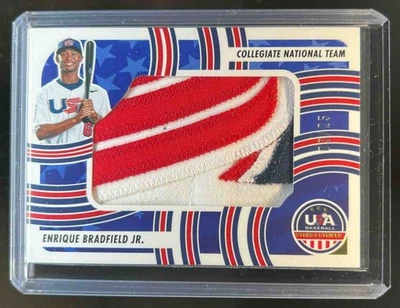 2024 USA Stars & Stripes Enrique Bradfield Jr. Alumni Jumbo Patch Prime #/25 - Image 1 of 2