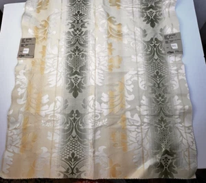 Beacon Hill Aiden Damask Fabric R31" x 28"emnant Interior Design Yellow Green - Picture 1 of 9