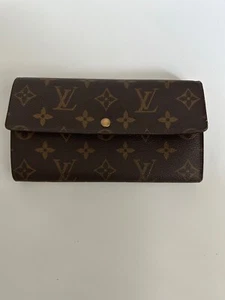 Echte Louis Vuitton Monogramm Pochette Porte Monnaie Kredit Geldbörse M61725 LV 5608E - Bild 1 von 8