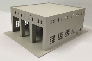 Outland Models Railway Layout Model Train Engine House (3 Stall) HO Scale 1:87 - Picture 1 of 3