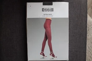 Wolford Cotton Tights Strumpfhose Gr. S gemustert 90 den Schwarz Neu OVP - Bild 1 von 7
