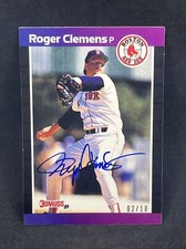 2019 Donruss Recollection Collection Auto 1989 Buyback Roger Clemens 2/10