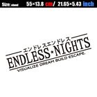 Endless Nights Jdm Car Auto Sticker Decals Vinyl Windshield Black Window Tuning