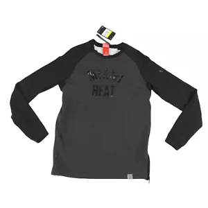Nike Men's Miami Heat Crew Neck Logo Henley Sweater Small - Picture 1 of 5