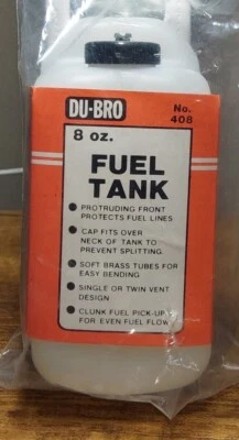 DU-BRO Square Fuel Tank 8 Oz #408 NISP - Image 1 of 3