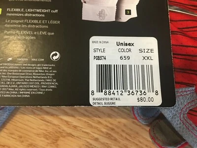 Nuevos guantes de béisbol de bateo Nike Hurache Elite Georgia PGB574-659 talla XXL Foto 1 de 2