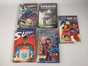 Superman Graphic Novel Lot of 5 - 4 Hardcover 1 paperback lot. Ex library copies - Picture 1 of 11