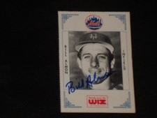 BILL ALMON 1991 WIZ NEW YORK METS SIGNED AUTOGRAPHED CARD #6