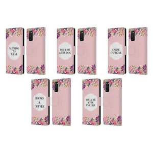 MONIKA STRIGEL FLEURS ET CITATIONS ÉTUI COQUE EN CUIR POUR SAMSUNG TÉLÉPHONES 1 - Photo 1 sur 11