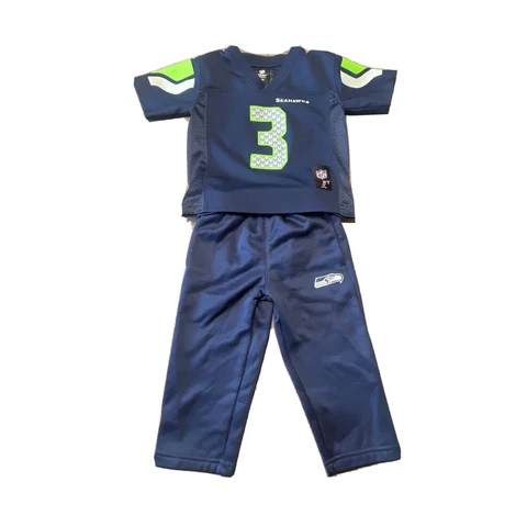 NFL Team Players Seattle Seahawks Jersey and Pants Combo Toddler 2T Wilson 3 Cover