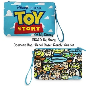 NWT Oh My Disney PIXAR Toy Story Cosmetics Travel Pen Pencil Case Bag Wristlet - Bild 1 von 4