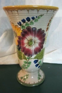 Vintage Royal Gouda Holland Ceramic Vase Signed - Picture 1 of 5