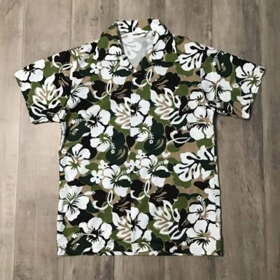 BAPE Aloha shirt Resort camo green a bathing ape NIGO Size S - Image 1 of 4
