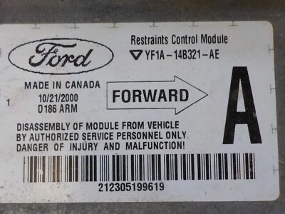 Ford Taurus Sable 2001 módulo de control de retención YF1A-14B321-AE 403C B2 Foto 1 de 4
