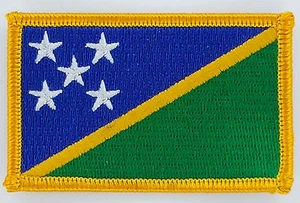 AUFNÄHER Patch FLAGGEN flagge Salomonen solomon island flag Fahne 7x4.5cm - Bild 1 von 1