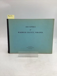 1850 Volkszählung von Warwick County Virginia Richmond Genealogie Emma Robertson Matheny - Bild 1 von 8