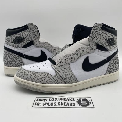 Size 11.5 - Air Jordan 1 Retro OG High White Cement (DZ5485-052) - Image 1 of 4