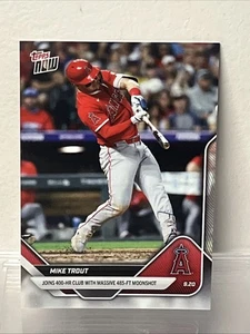 2025 Topps jetzt #742 Mike Trout - 400. HOME RUN - Los Angeles Angels - Bild 1 von 2