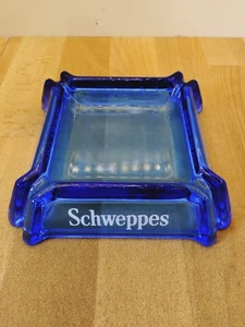 VINTAGE GLASS SCHWEPPES PUB ASH TRAY - Picture 1 of 6