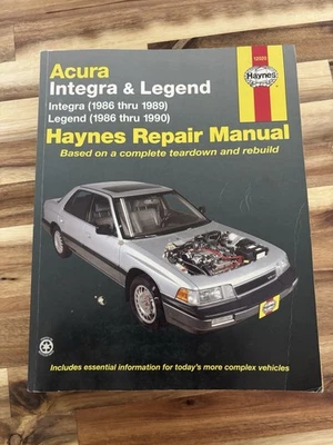 Manual de reparación Haynes 12020 para Acura Integra (86-89) y Legend (86-90) Foto 1 de 4