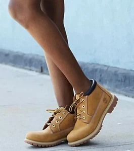 Timberland Mujer Nellie Impermeable Chukka Botas 23399, Trigo Nubuck - Talla 6M - Imagen 1 de 11