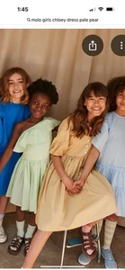 MOLO Girl’s Chloey Dress 146/152 11-12 Years Pale Pear - Picture 1 of 10