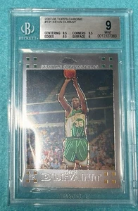 2007-08 TOPPS CHROME KEVIN DURANT Rc, Rookie, BGS 9 - Picture 1 of 1