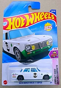 Hot Wheels 2025 Case Q ALFA ROMEO GIULIA T1 SUPER Long Card Free Protector - Picture 1 of 3