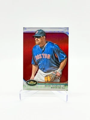 Topps Finest Kevin Youkilis 2012 refractor rojo a juego de colores SSP/25 - Red Sox Foto 1 de 2
