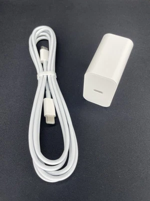 iPhone/Samsung Fast Charging Block and Charger (6ft) - Image 1 of 3