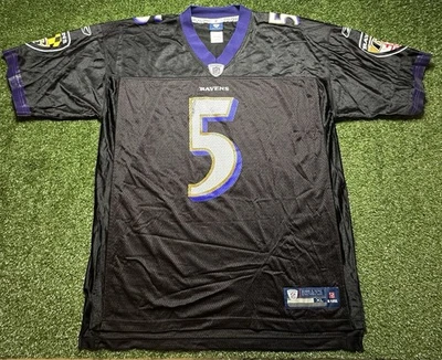 De colección Reebok Baltimore Ravens Joe Flacco #5 Talla XL Foto 1 de 4