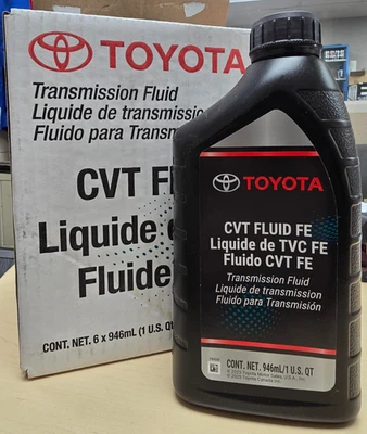 Toyota CVT FE Fluid 1 Quart Transmission Oil 00279CVTFE 0888602505 Genuine OEM - Imagem 1 de 4