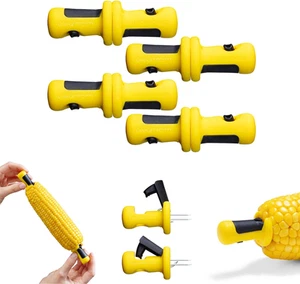 Dreamfarm Lockorn | Pack of 4 Pairs | Anchor-Lock Corn Cob Holders | No-Mess ... - Picture 1 of 6