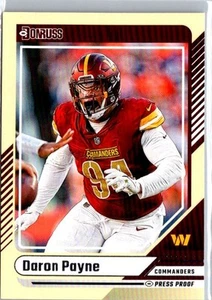 2024 Donruss Daron Payne Press Proof Yellow #5 - Picture 1 of 2